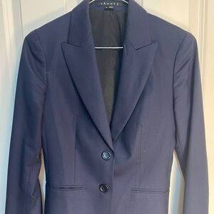 Theory womens size zero navy blue blazer